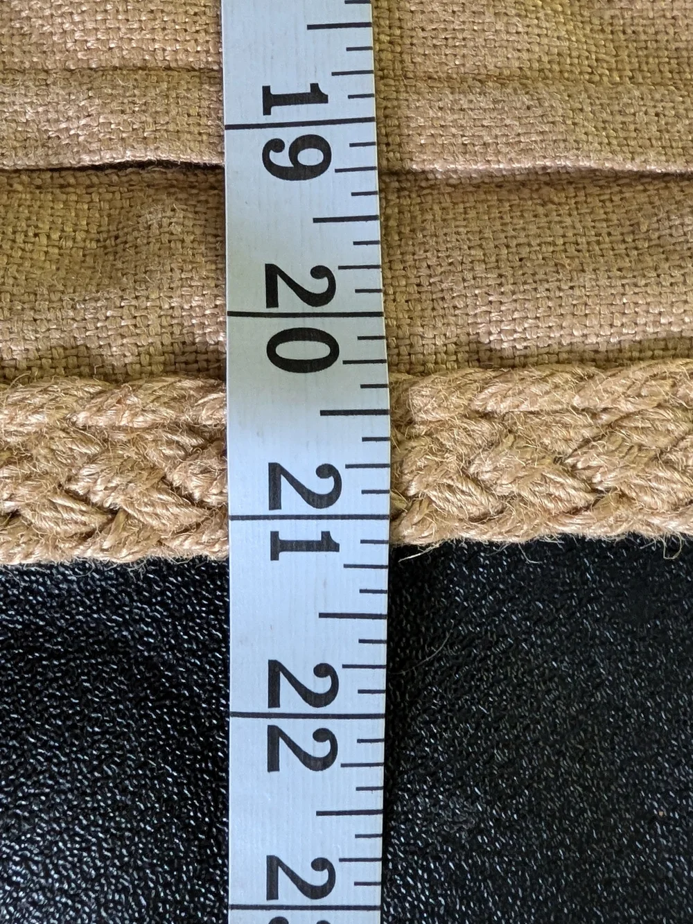 Pottery Barn Tan Braided-Edge Woven Accent Pillow Cover